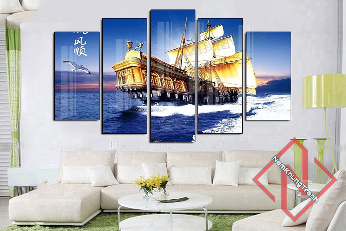 tranh thuận buồm xu&ocirc;i gi&oacute;