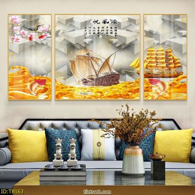tranh thuận buồm xuôi gió NKT384
