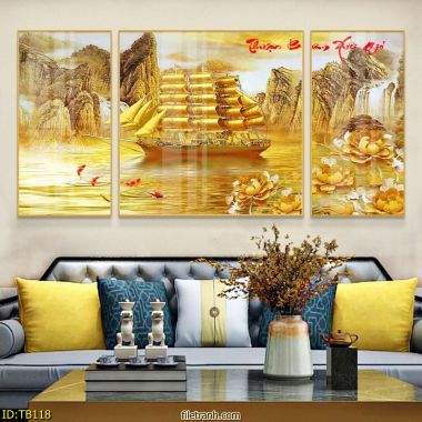 tranh thuận buồm xuôi gió NKT170