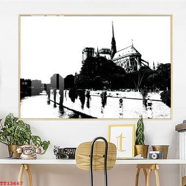 tranh tráng gương treo tường tk1883
