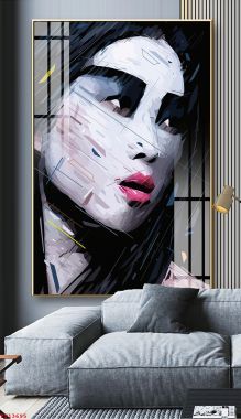 tranh tráng gương treo tường tk1852