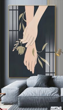 tranh tráng gương treo tường tk1742