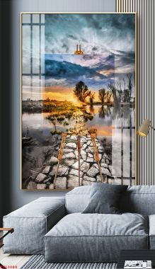 tranh tráng gương treo tường tk1637